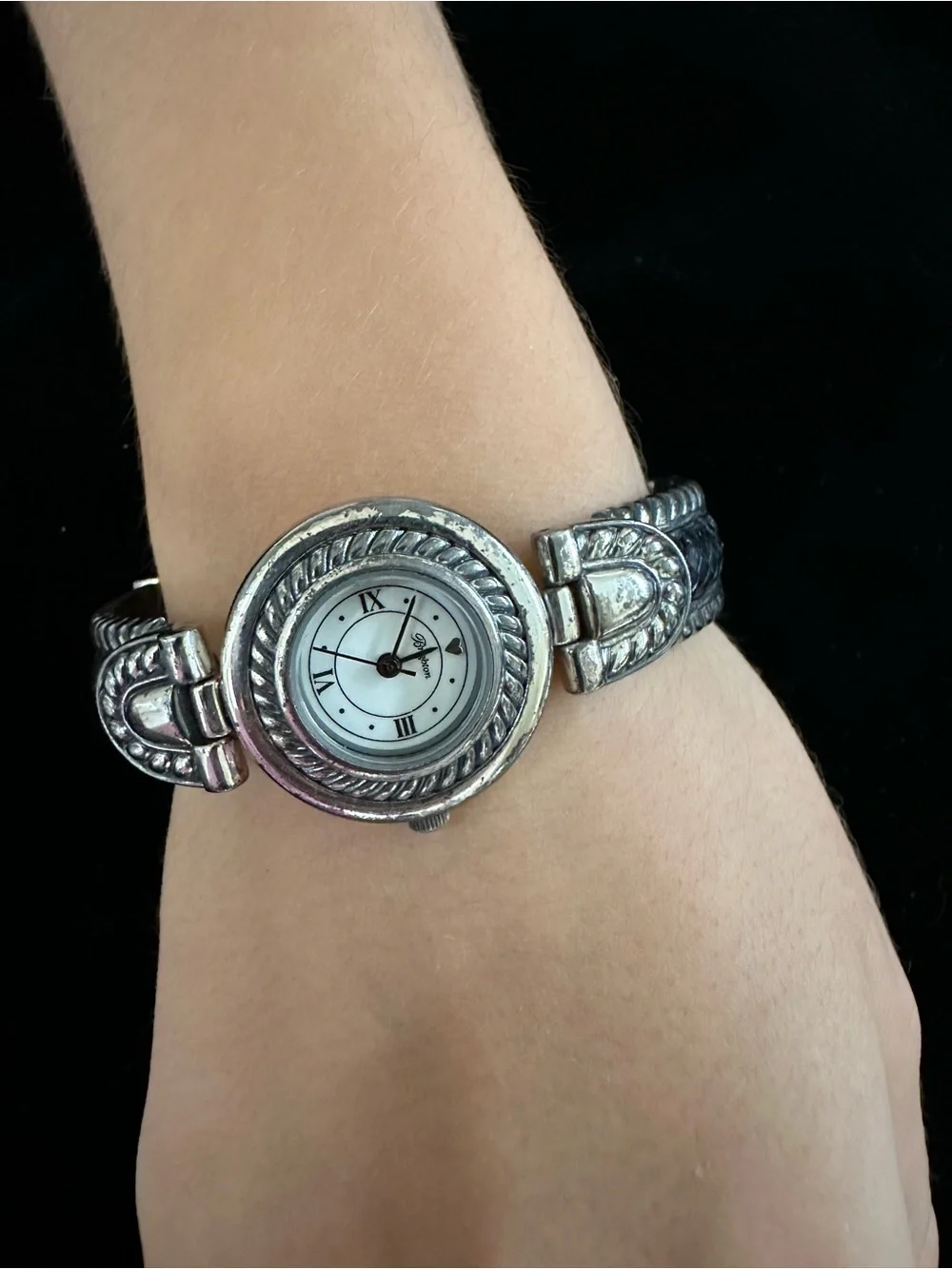 Brighton Laguna Silver-Tone Watch Back